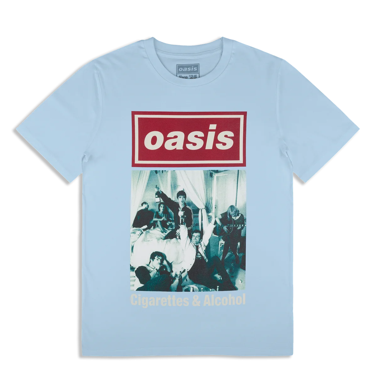 Cigarettes & Alcohol Cover T-Shirt Blue
