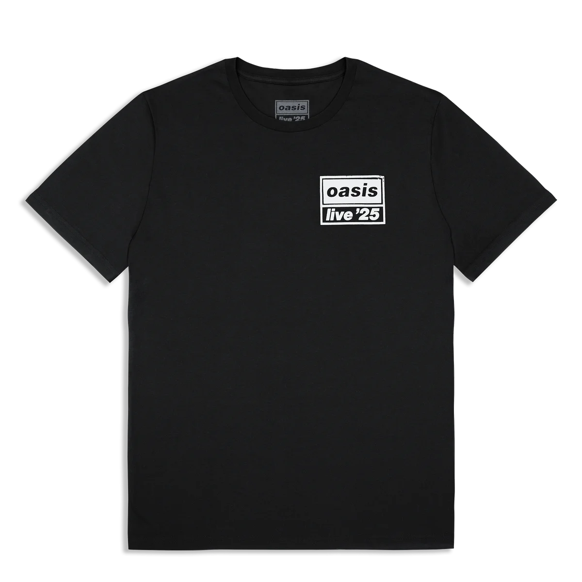 Live '25 Distressed Tour Logo T-Shirt Black