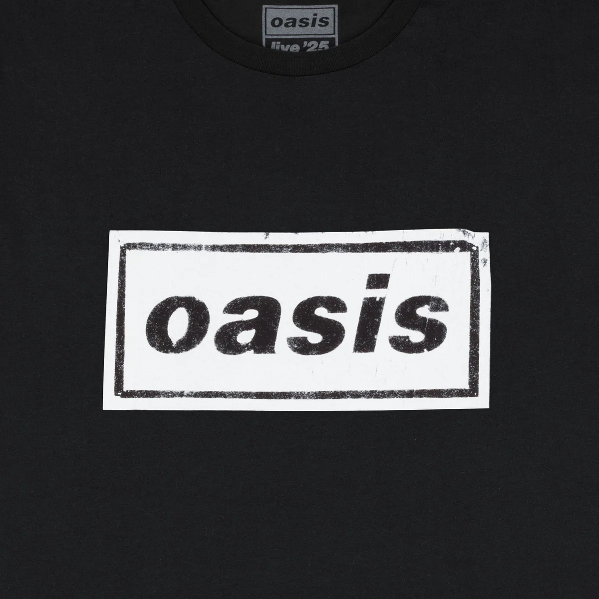 Live '25 Stencil Logo T-Shirt Black — immagine 3