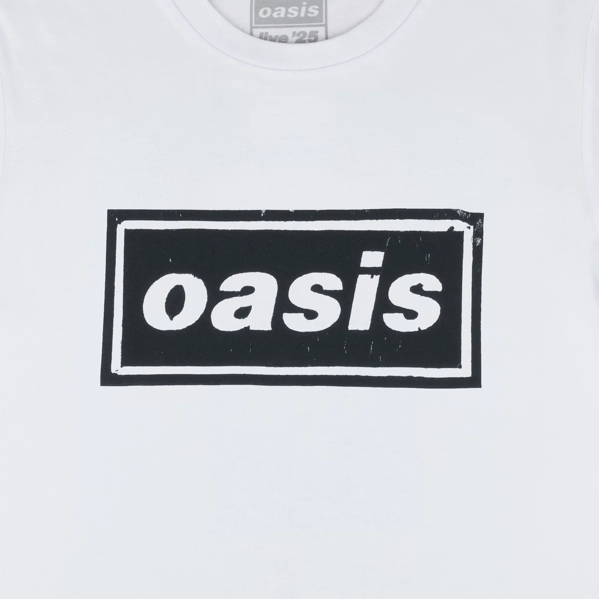 Live '25 Stencil Logo T-Shirt White — immagine 3